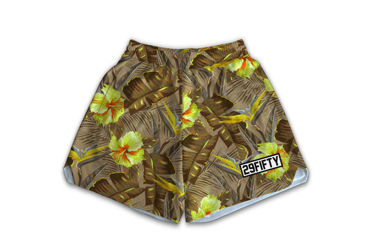 Game Shorts (Aloha V3 - Brown / Gold)